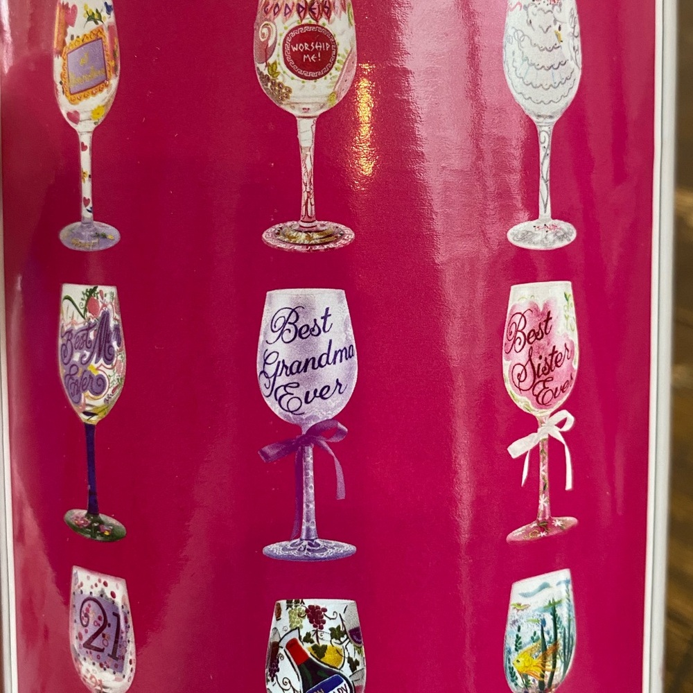 🌸”Calavera Sugar Skull” Hand Painted Wine Glass - Picture 15 of 15